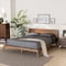 Baxton Studio Wheatley Mid-Century Modern Walnut Brown Finished Wood King Size Platform Bed 235-13245-ZORO - alternate 9